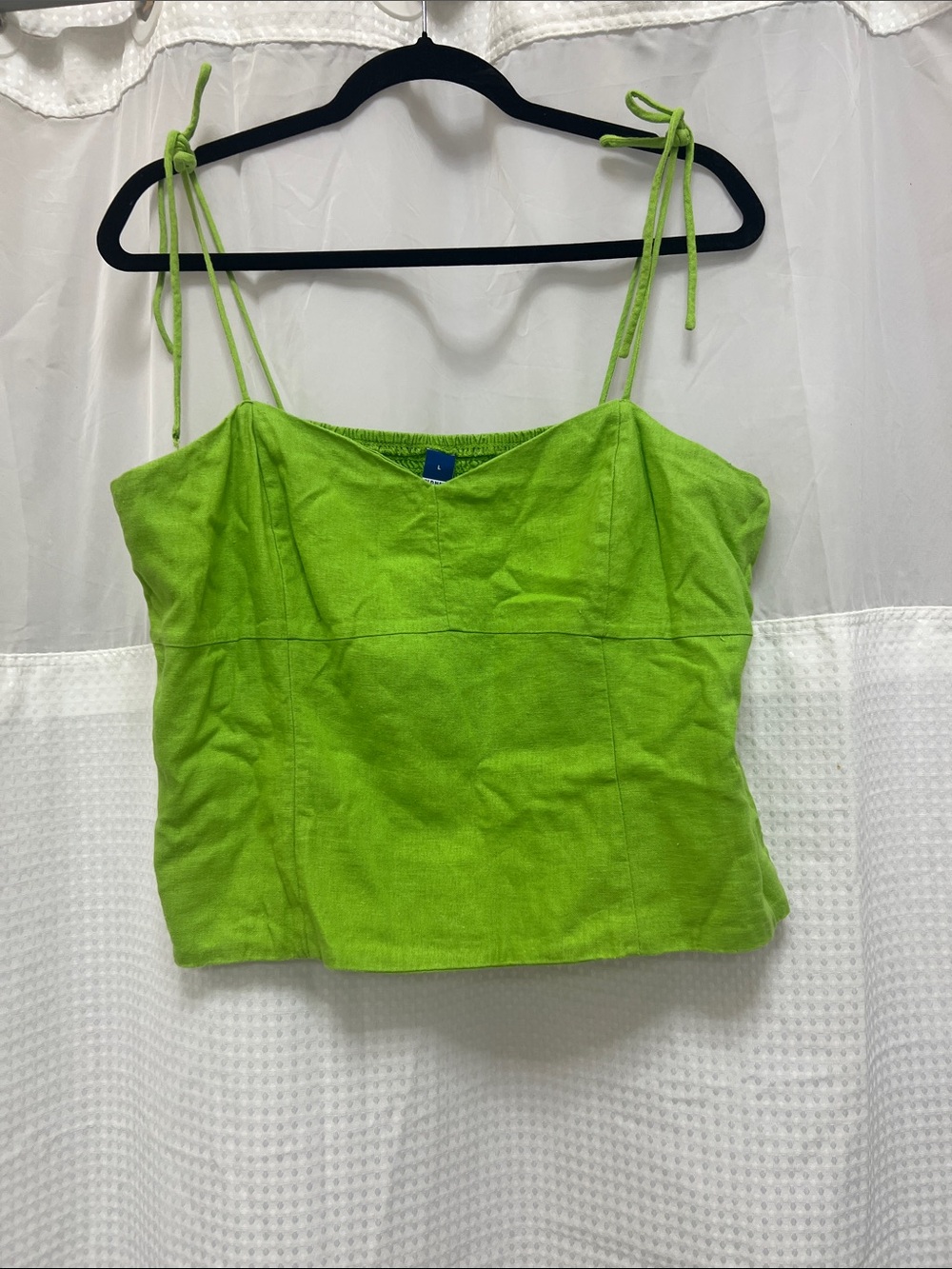 Old Navy Bright Lime Green Tie-Strap Camisole